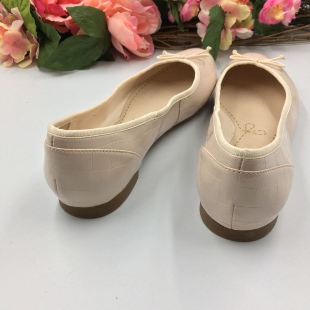 NWT Clarks Couture Bloom Nude Pink Ballerina Flats - Picture 5 of 8